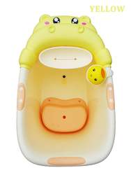 Internet only: Big hippo Bath tub with cup - yellow