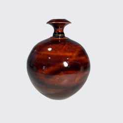For The Home: Orb in Small Shiny Brown glaze