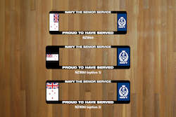 Hobby equipment and supply: Navy Senior Service Winged Number Plate Surrounds