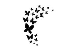 Hobby equipment and supply: Butterflies - Download Digital Clipart Silhouette Vector File