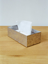 Clothing wholesaling: Galvanised Tissue Box, Fog Linen