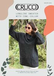 Yarn: 2014 Longline Sweater  with Cowl Collar Digital Download