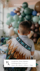 Clothing manufacturing: Toddler Kingfisher Blue Kākahu
