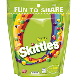 Grocery wholesaling: Skittles Sours ConfectioneryÂ 190G