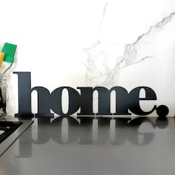 New: black home sign small