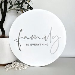Matt White Steel: Family is everything (white)