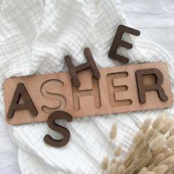 Baby wear: Wooden Name Puzzle
