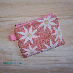 Tote Bags: Coin/Card purse - Daisy Orange