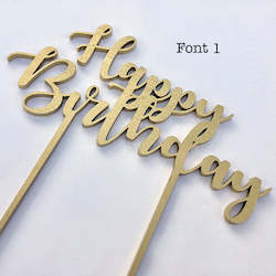 Cake Toppers: Happy Birthday Cake Topper