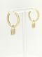 L + L Earrings - 14K Yellow gold vermeil