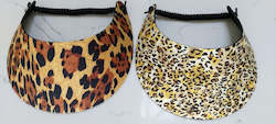 Accessories: Sun Visors - Leopard and Jaguar Animal Prints