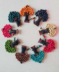 Wooden Bead Tree Necklace