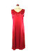 Silk Satin Fleur Nightdress - Red