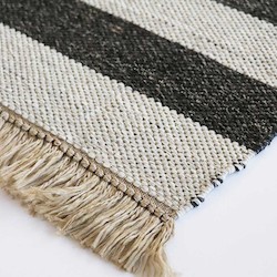 Furniture: Summit Outdoor Flat Weave Rug - Charcoal