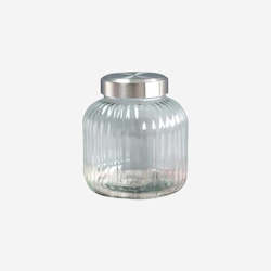 Glass Barrel Jar