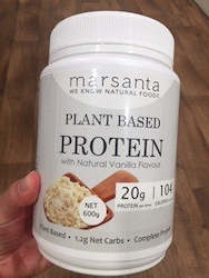 Marsanta Plant Based Protein PEARIP 600g tub with scoop