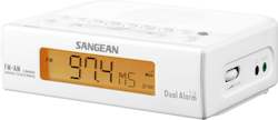 Sangean Radios: Sangean RCR-5W Clock Radio AM/FM. Colour White