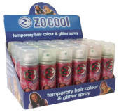 Zo Cool Coloured Glitter Hair Spray 125ml