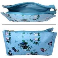 Cosmetic Purse Blue Floral