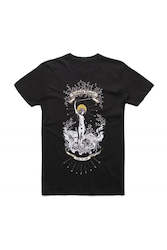 Amanda Palmer There Will Be No Intermission T-Shirt w/Dateback. Illustrated by Hannah Littke