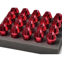 Wheel nuts - 12 x 1.25 - red