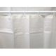 Shower curtain w/ rings 2.4x1.8- off white / cream
