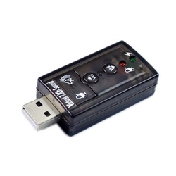 Electronics Photography: Usb 2.0 to 3D 7.1 audio sound card