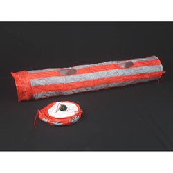 Cat tunnel kitten crinkle play red/grey