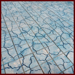 Toy: Painted set of Ice / Blue Marble tiles