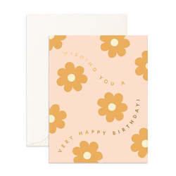 Happy Birthday Daisy chain card
