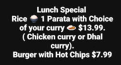 Takeaway food: Lunch Special
