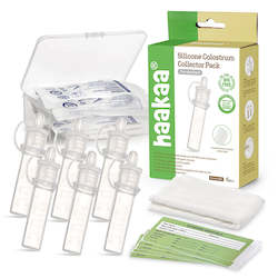 Haakaa: 6Pc Silicone Colostrum Collector Set (4ml) - Pre-Sterilised - Haakaa