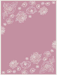 100% Merino blanket - Floral pattern