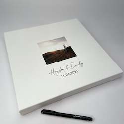 Adult, community, and other education: Canvas Artwork Wedding Guestbook