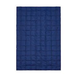 Deep Ocean Blue Sustainable Down - Puffy Blanket