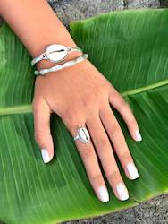 Interior design or decorating: COWRIE SHELL RING