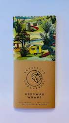 Screen printing: Beeswax Wrap - Retro Caravans