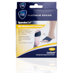 Toiletry wholesaling: Platinum Series Spandex Gel Metatarsal Cushion For Sore Feet, Calluses, Arthritis