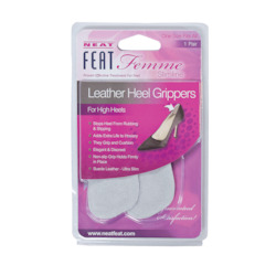Toiletry wholesaling: Femme Leather Heel Grippers Protection from Painful Rubbing