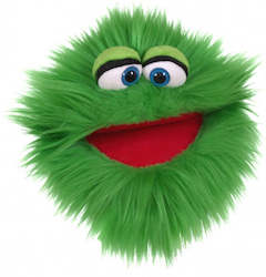 Pet: Fluff Green 20cm Hand Puppet (code 221)