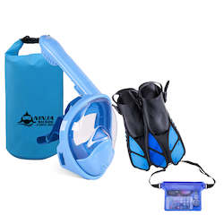 All: Package: Longer Tube (Mask + Fins + Bag + Waterproof Pouch) 3-11 Years