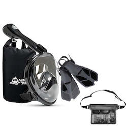 All: Package : Air Adults (Mask + Fins + Bag + Waterproof Pouch)