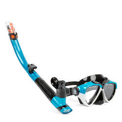 Adults: Diving Dry Snorkel Set with GoPro mount