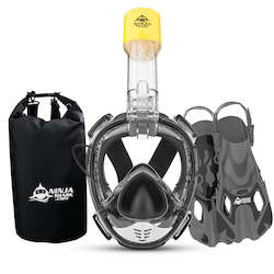 Package: Equaliser PRO (Snorkelling Mask + Fins + Bag)