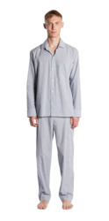 Clothing: NO 4 Pyjama Set | Azure Double Stripe