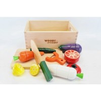 Vegetables cutting set (115) wooden toys