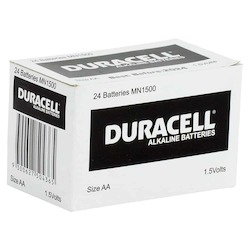 Duracell Battery : Duracell Coppertop 1.5V AA battery box of 24