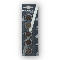 Procell: PROCELL CR2025 3V Lithium Coin Battery Bulk Strip of 5