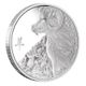 Lunar engraved silver coin - goat