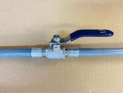 Plumbing goods wholesaling: [B 309] inline ball valve 15mm